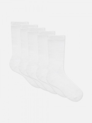 Primark 5-Pack Sports Sokken Heren Wit | Nederland 73285-KONB