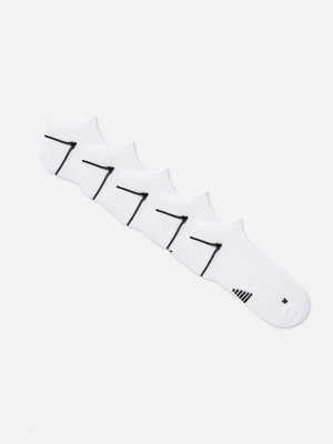 Primark 5-Pack Supersoft Sneaker Sokken Heren Wit | Nederland 18720-VHJA