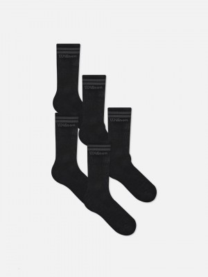 Primark 5-Pack Wilson Sports Sokken Heren Zwart | Nederland 83401-KYPD