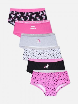 Primark 6-Pack Unicorn Boxer Slips Meisjes Gekleurd | Nederland 50876-EZFX