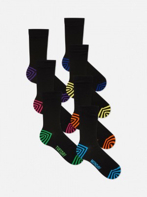 Primark 7-Pack Days Of The Week Sokken Heren Gekleurd | Nederland 91453-PITE