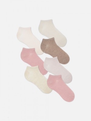 Primark 7-Pack Sneaker Sokken Dames Roze | Nederland 24307-NGYU