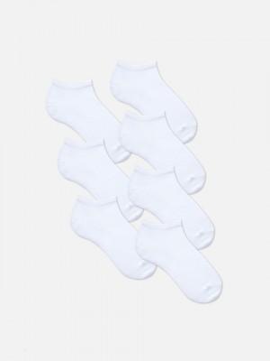Primark 7-Pack Sneaker Sokken Dames Wit | Nederland 42568-AFQD