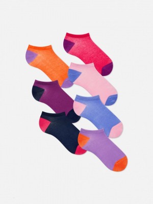 Primark 7-Pack Sneaker Sokken Meisjes Gekleurd | Nederland 32516-TGJQ