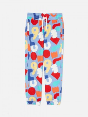 Primark Abstract Print Cuffed Set Joggingbroeken Meisjes Paars | Nederland 40368-JKNV