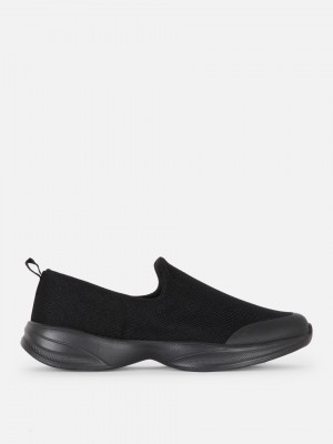 Primark Atletische Fabric Slip On Sneakers Dames Zwart | Nederland 07183-PFUN