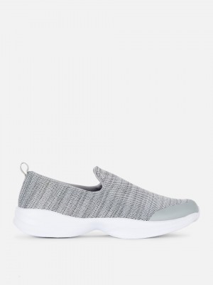 Primark Atletische Fabric Slip On Sneakers Dames Grijs | Nederland 50342-CEUF