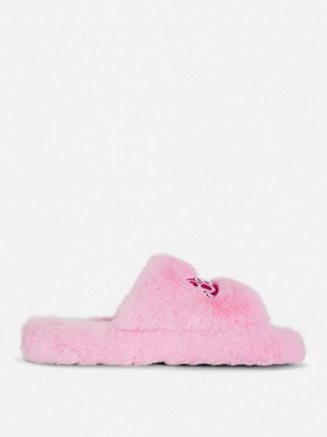 Primark Barbie The Movie Fluffy Pantoffels Dames Roze | Nederland 93681-FSWO