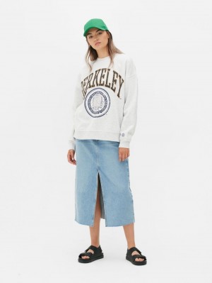 Primark Berkeley Oversized Sweatshirt Dames Grijs | Nederland 26470-MVPR