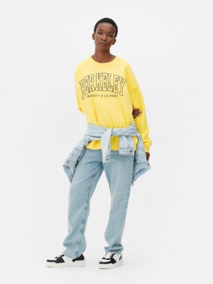 Primark Berkeley Oversized Sweatshirt Dames Geel | Nederland 23576-ZQEW