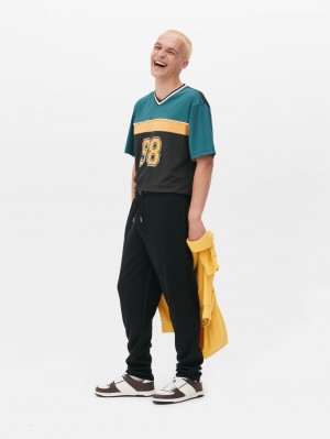 Primark Black Rechtdoor Leg Joggingbroeken Heren Zwart | Nederland 86329-BMIV