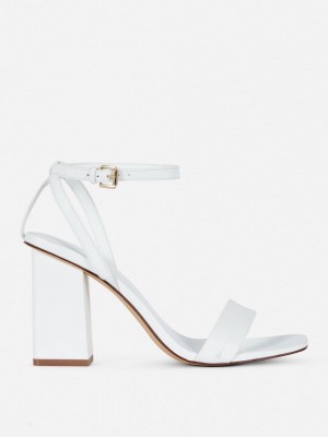 Primark Block Heel Bandjes Sandalen Dames Wit | Nederland 94207-IZVG