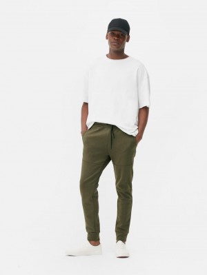 Primark Bonded Drawstring Joggingbroeken Heren Olijfgroen | Nederland 87469-WEMH