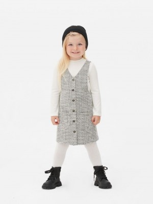 Primark Bouclé Top & Overall Set Jurk Meisjes Zwart | Nederland 35604-HWRA