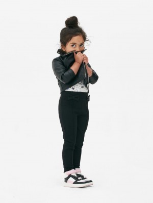 Primark Bow Detail Ponte Leggings Meisjes Zwart | Nederland 18576-WBCM