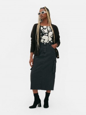 Primark Boyfriend Cardigan Dames Zwart | Nederland 21897-HBFJ