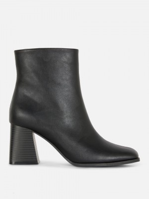 Primark Brede Fit Block Heel Laarzen Dames Zwart | Nederland 38492-OGPX