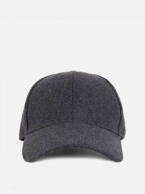 Primark Brushed Flannel Caps Heren Grijs | Nederland 59780-UZOH