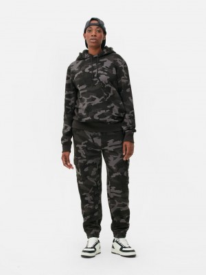 Primark Camo Hoodie Heren Zwart | Nederland 02134-DPNZ