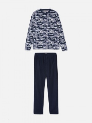 Primark Camo Print Fleece Pyjama Heren Gekleurd | Nederland 29675-TOLQ