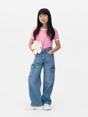 Primark Cargo Pocket Jeans Meisjes Blauw | Nederland 87034-XGWH