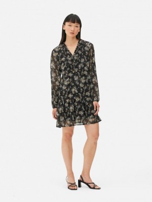 Primark Chiffon Mini Jurk Dames Geel | Nederland 65418-KOLR