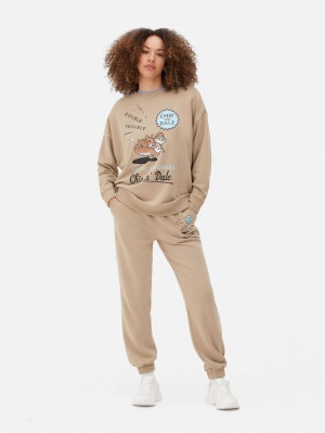 Primark Chip 'n' Dale Grafische Set Sweatshirt Dames Bruin | Nederland 03918-IEXZ