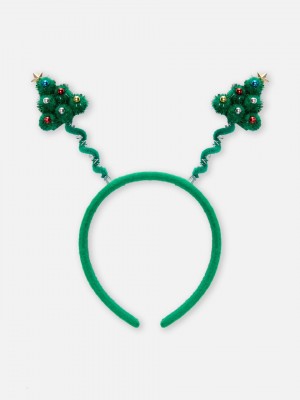 Primark Christmas Tree Bobble Hoofdband Meisjes Groen | Nederland 52196-EPTR