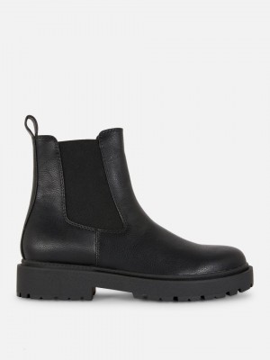 Primark Chunky Chelsea Laarzen Heren Zwart | Nederland 70468-JWXU