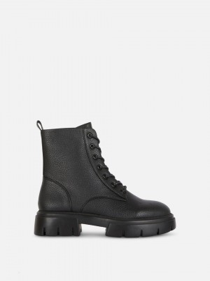 Primark Chunky Kanten-Up Laarzen Meisjes Zwart | Nederland 18946-KFMI