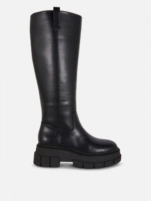 Primark Chunky Knee-High Laarzen Dames Zwart | Nederland 94268-KWTO