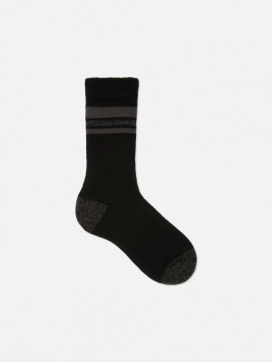 Primark Chunky Thermal Sokken Heren Zwart | Nederland 80651-PRUT