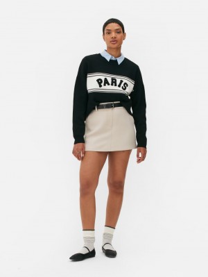 Primark City Sweatshirt Dames Zwart Wit | Nederland 61374-XPOH