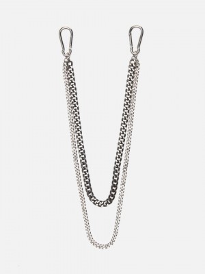 Primark Clip-on Chain Jeans Heren Zilver | Nederland 18723-QWVZ