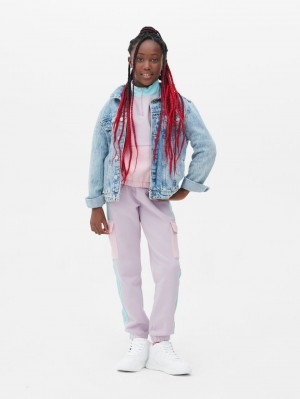 Primark Color Block Cargo Joggingbroeken Meisjes Paars | Nederland 61857-WQRM