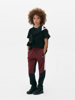 Primark Color Block Track Joggingbroeken Jongens Bordeaux | Nederland 02415-YZWJ