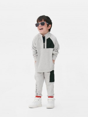 Primark Contrast Pocket Zip-Up Sweatshirt Jongens Grijs | Nederland 02431-LCMS
