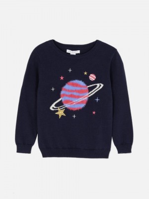 Primark Cosmic Patterned Truien Meisjes Donkerblauw | Nederland 16208-WEBX