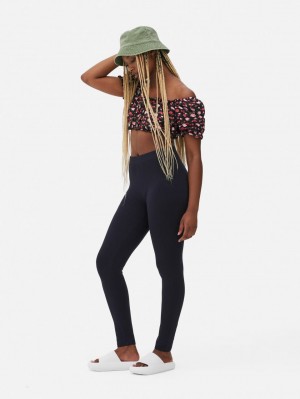 Primark Cozy Leggings Dames Donkerblauw | Nederland 53647-TBUQ