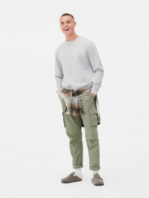 Primark Crew Neck Sweatshirt Heren Grijs | Nederland 21980-AHGM