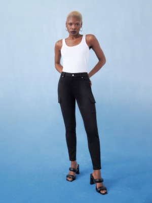 Primark Cropped Brede-Leg Broek Dames Zwart | Nederland 13289-XJNB