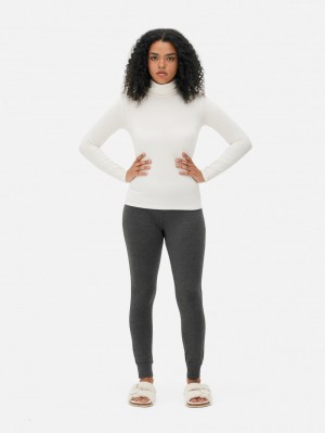 Primark Cuffed Thermal Leggings Dames Grijs | Nederland 30185-YKPS