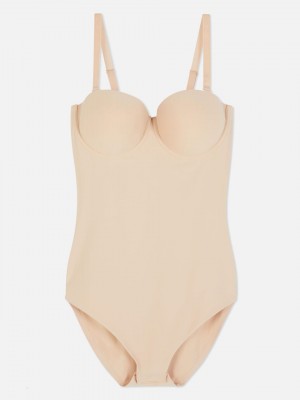 Primark Cupped Lycra Shapewear Bodysuit Dames Grijs Bruin | Nederland 96018-CGKY
