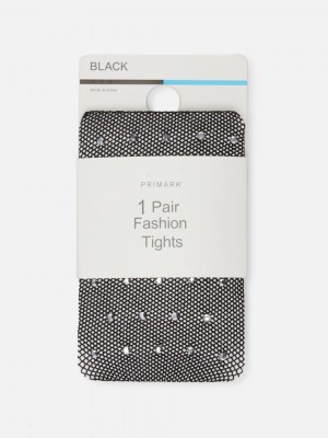 Primark Diamanté Fishnet Tights Hardloopbroek Dames Zwart | Nederland 25904-GMAO