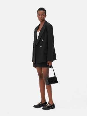 Primark Double-Breasted Twill Blazer Dames Zwart | Nederland 81025-GJEY