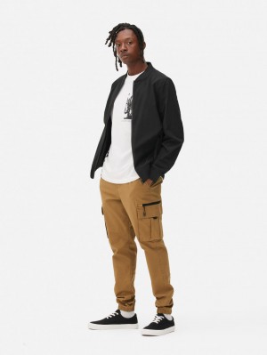 Primark Drawstring Cargo Broek Heren Bruin | Nederland 42650-CSEV