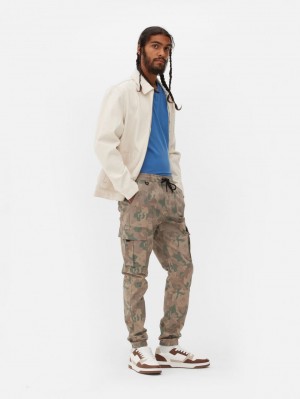 Primark Drawstring Cargo Broek Heren Camo | Nederland 82701-ROSN