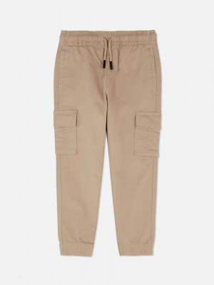 Primark Drawstring Cargo Broek Jongens Bruin | Nederland 82654-UIOQ
