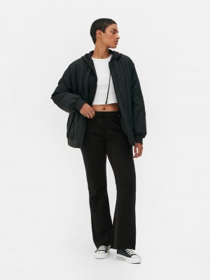 Primark Drawstring Taille Flared Joggingbroeken Dames Zwart | Nederland 47813-YVMS
