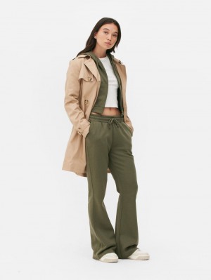 Primark Drawstring Taille Flared Joggingbroeken Dames Olijfgroen | Nederland 21836-VGEB